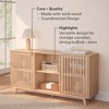Plank+Beam Mid Century Modern Solid Wood Sideboard with 2 Doors, 59" TV Stand for Living Room - 2 of 4