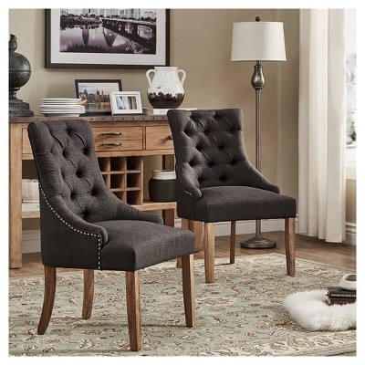 Lawler Button Tufted Dining Chair 2 in Set - Inspire Q®