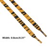 INSPIRE CHIC Leopard Print Flat Shoe Laces for Sneakers 0.31'' 1 Pair - 3 of 4