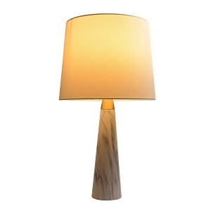 Aortzio 25"H Nordic Table Lamps,Bedside Lamp with Faux Marble Base - 1 of 4