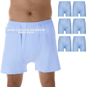 6-Pack Wearever Men's 2-in-1 Reusable Incontinence Boxers - 1 of 4