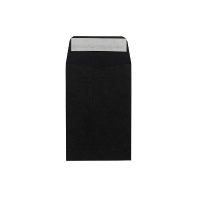 LUX #4 Coin Envelopes (3 x 4 1/2) - Midnight Black 50/Pack 80lb. Midnight Black (LUX-4CO-B-50)
