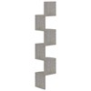 vidaXL Wall Corner Shelf Concrete Gray 7.5"x7.5"x48.4" Engineered Wood - 4 of 4