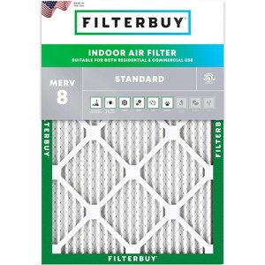 Filterbuy 16.5x21.5x1 Air Filter (1-Pack), Pleated MERV 8 Dust Defense Replacement HVAC AC Furnace Filters (Actual Size: 16.50 x 21.50 x 0.75) - 1 of 4