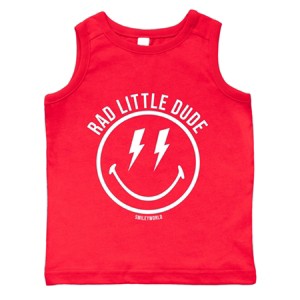 The Juniper Shop SmileyWorld Rad Little Dude Toddler Tank - 1 of 4