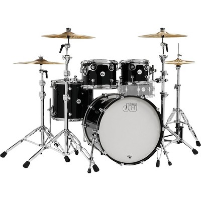  DW Design Series 4-Piece Shell Pack Piano Black 