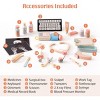 ROBOTIME Toy Tools Pretend Play Set, Emergency Center Doctor Nurse Parent Role Play, Toy Accessories for Girls, Boys, Pink, 7.09"*35.04"*15.16" - 2 of 4