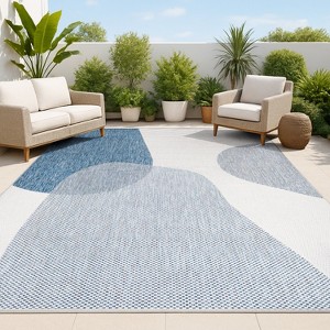 JONATHAN Y Zia Modern Geometric Organic Shapes Indoor/Outdoor Area Rug - 1 of 4