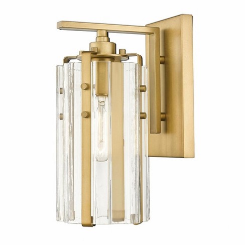 Z-lite Alverton 1 - Light Wall Light In Rubbed Brass : Target