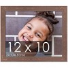PosterPalooza | Photo Size Shabby Chic Brown Picture Frame - UV Acrylic, Foam Board Backing, Hanging Hardware - 2 of 4