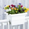 Novelty Countryside Flower Box Planter, White, 16in - 2 of 3