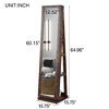 Runesay Modern Full Length Mirror 360° Swivel Jewelry Cabinet - 2 of 4