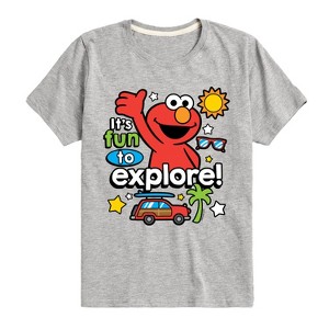 Boys' - Sesame Street - Elmo Fun To Explore Short Sleeve Graphic T-Shirt - 1 of 4