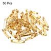 Unique Bargains Metal Blankets Crafts Brooch Making Home Sewing Safety Pins 50 Pcs - 3 of 4