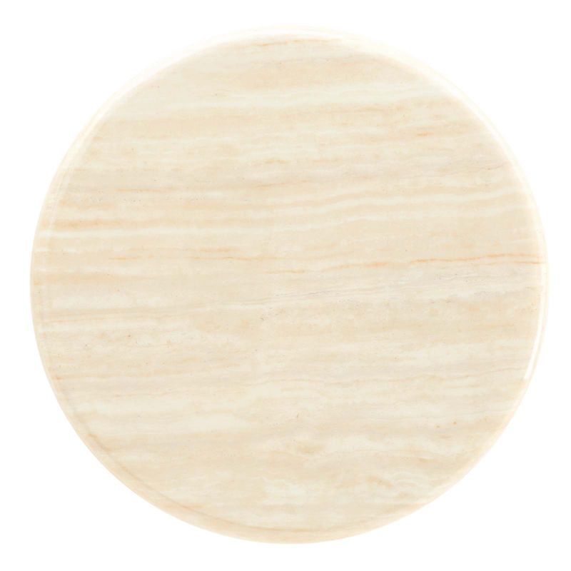 Modway Lippa 20 Inch Round Artificial Travertine Side Table, 2 of 9