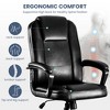 TiramisuBest 400 LBS Heavy Duty Black Faux Leather Office Chair for 8-Hour Comfort - 2 of 4
