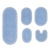 Hampton Crochet Collection Cotton Reversible Tufted Set of 5 Bath Rug Set - Home Weavers - 2 of 4