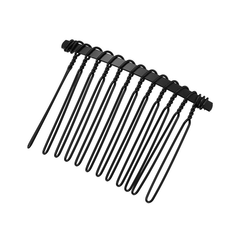 Unique Bargains No Slip Hair Side Combs Accessories Metal Everlasting Luxurious Finish 12Pcs, 4 of 7