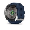 Garmin Quatix 8 AMOLED 51mm Sapphire Titanium Bezel Smartwatch with Captain Blue Silicone Band - 4 of 4