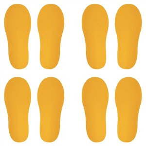 Unique Bargains Home Classroom Floors Stairs Decal PVC Footprint Sticker 4 Pairs - 1 of 4