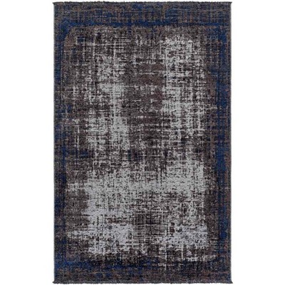 Mark & Day Ampelikou 3'9"x5'11" Rectangle Woven Indoor Area Rugs Dark Brown: Modern Stain-Resistant, Pet Friendly, Polyester