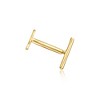 RS Pure by Ross-Simons 14kt Yellow Gold Bar Single Flat-Back Stud Earring - 3 of 4