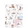 Hudson Baby Girls Plush Blanket with Furry Binding and Back, Enchanted Forest, One Size - image 2 of 2