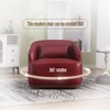 CAVINAS 360 Degree Swivel Chair, Swivel Barrel Chair, Single Sofa Chair, Comfy Round Accent Chair for Living Room, Leisure Arm Chair for Bedroom - 4 of 4