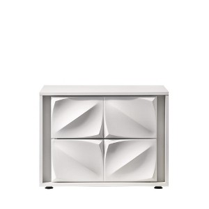Chintaly Imports,2 Drawer Nightstand, Matte White - 1 of 1