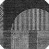 Charcoal Gray And Silver Geometric Washable Indoor Outdoor Area Rug - 4 of 4