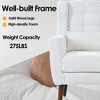Runesay Chenille Accent Chairs with Pillow, Solid Wood Leg - 4 of 4
