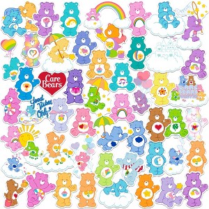 Care Bears Classic 50ct Vinyl Large Deluxe Stickers Variety Pack - 1 of 4