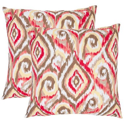 Bardot Pillow (Set of 2) - Brown - 22" x 22" - Safavieh