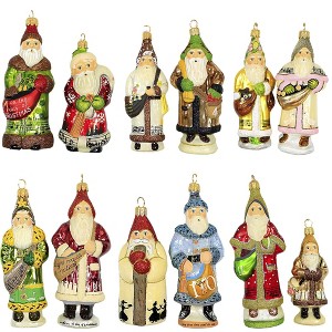 Vaillancourt Folk Art 6.0 Inch Twelve Days Of Christmas Glass Poland Music Tree Ornament Sets - 1 of 4