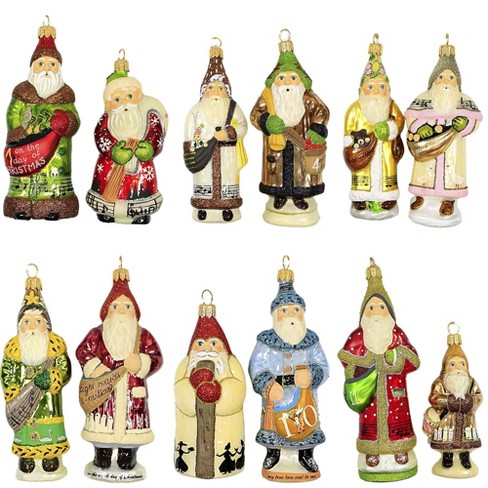 Vaillancourt Folk Art 6.0 Inch Twelve Days Of Christmas Glass Poland Music Tree Ornament Sets - image 1 of 4