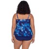 Trimshaper Women's Ronnie Two Tier Ruffle Plus Tankini Swimsuit Top - 3 of 3