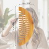 Unique Bargains Convenient Half Round Hair Comb 1 Pc - 2 of 4