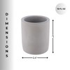 Evideco French Home Goods Concrete Cement Toothbrush Holder, Modern Countertop Organizer - 3 of 4