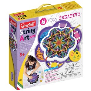 Quercetti Play Creativo String Art Mandala Craft Set,Draw Designs-Threads & Pegs - 1 of 4