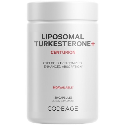 Codeage Liposomal Turkesterone Capsules Supplement, Ajuga Turkestanica Extract -120ct