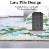 Machine Washable Area Rug, Non Slip Modern Abstract Carpet with Boho Watercolor Design, Low Pile Throw Rug for Living Room - 3 of 4
