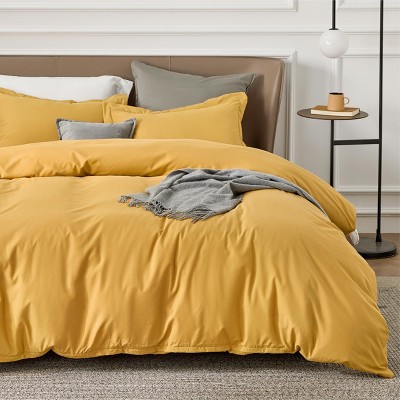 3 pieces Duvet Cover Soft Double Brushed Bedding Set for Kids & Adults Zipper Closure