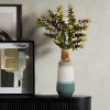 LuxenHome Earth Tones Ombre 15-Inch Tall Stoneware Vase Multicolored - 2 of 4