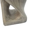 Kumasinova Unique Twist-Shaped Side Table,Patio End Table Decorative Sofa Side Table with MGO Frame for Living Room,Poolside,Patio&Porch - 4 of 4