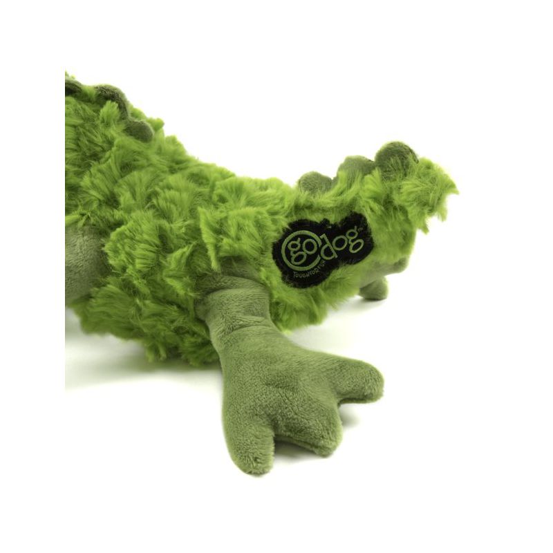 goDog PlayClean Gator Squeaker Plush Pet Toy for Dogs & Puppies, 4 of 5