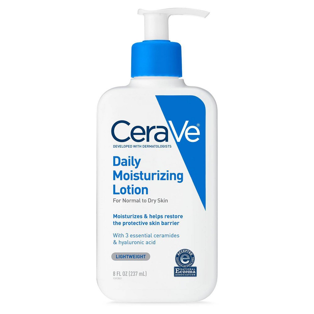 CeraVe Unscented Daily Moisturizing Lotion for Normal to Dry Skin- 8oz