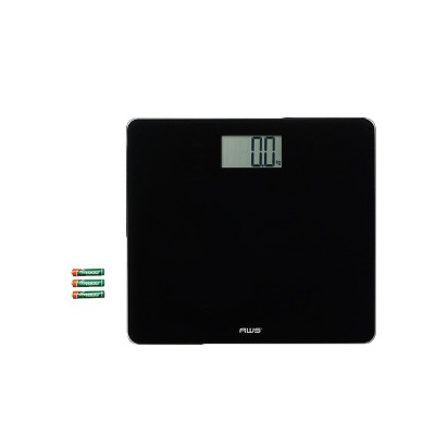 American Weigh Scales Bathroom Body Weight Scale Non-slip Rubber Coated  Digital Large Lcd Display 400lb Capacity : Target