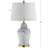 26" Ceramic Wallace Table Lamp (Includes LED Light Bulb) Blue - JONATHAN Y: Modern Accent, No Assembly Required, UL Listed - 4 of 4