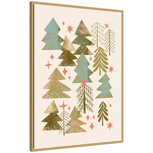Kate & Laurel All Things Decor Sylvie Framed Canvas Winter Forest by Nikita Jariwala - 1 of 4