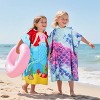 Tirrinia Kids 100% Cotton Beach Towel, Surf Beach Bath Swim Hooded Towels for Girls Toddler Gift, 24 by 52-inch - 3 of 4